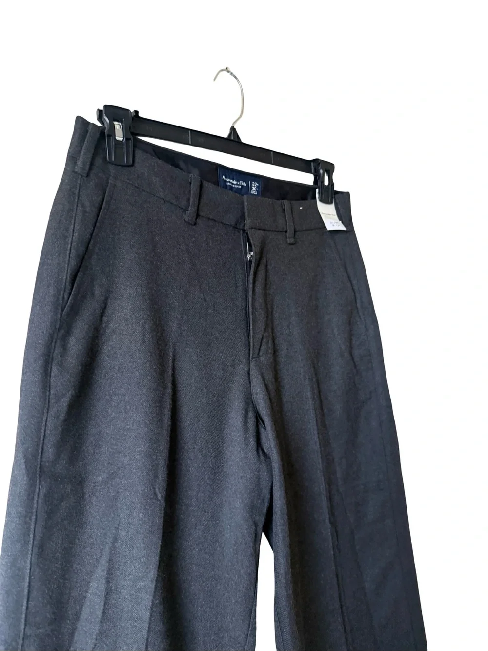 Abercrombie & Fitch Mens Baggy Trouser Pants  Old money Gray  32 X 28 NEW